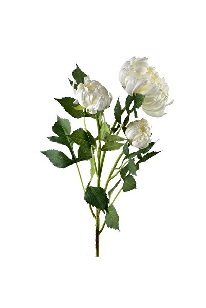 MONDEX Ramură artificială de crizantemă sintetică Viridis 70cm verde 3 bucăți