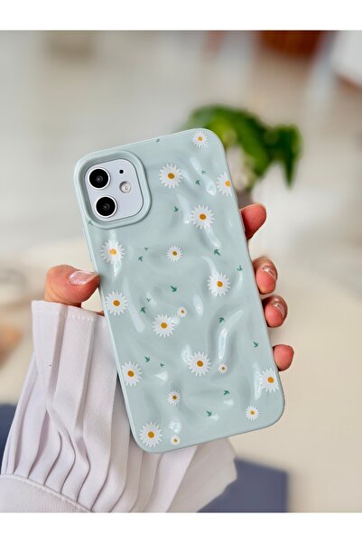 Go Aksesuar Iphone 11 Uyumlu 3D Kabartma PAPATYA Desenli Darbe Önleyici Korum...