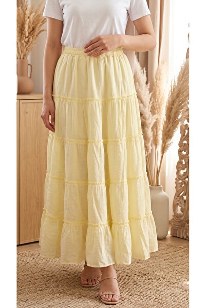 3B Stil Women's Lined Layered Tulle Modal Skirt