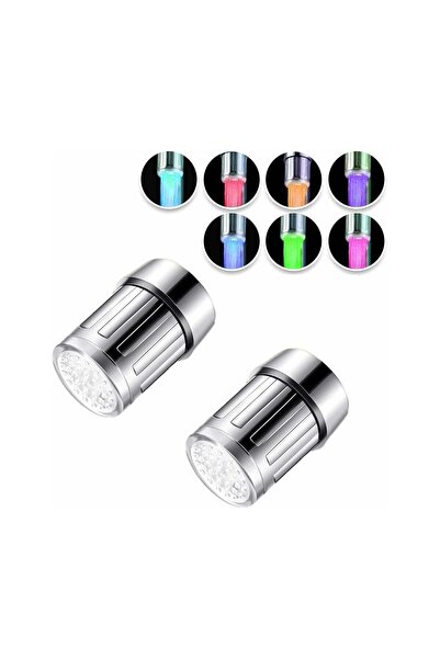STARSTAR 2 Pieces Color LED Faucet with Light Faucet Attachment Water Shower ...