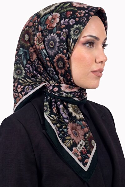 hadiora Women's Emerald Green Vintage Floral Patterned Stitched Writing Pad