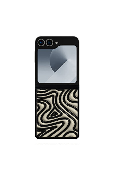 4TECH Θήκες Κινητών Τηλεφώνων Μαύρες Γραμμές Samsung Galaxy Z Flip 6 5g