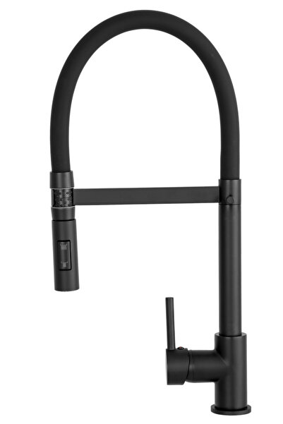 Granitan Baterie Chiuveta Bucatarie Granitan, Monocomanda, Negru