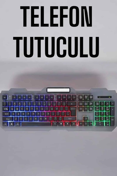 INURA GLOBAL Q Klavye RGB Işıklı Klavye Ve Mouse Seti Kablolu Mouse Hediyeliş