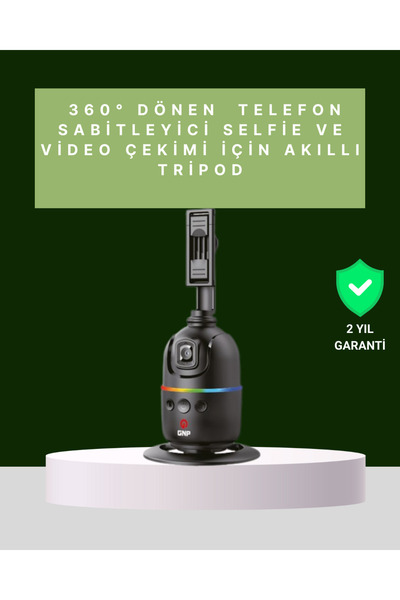 FTA TİCARET Face Tracking 360 °   Smart Gimbal Compatible with Phone and Acti...