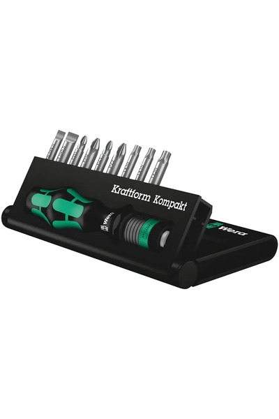 wera Kraftform Kompakt 10 Screwdriver Handle with 9 Bits