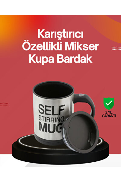 teknodayım Self Stirring Thermos Mug |   Powerful Motor and Double Layer Heat...