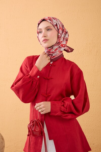Silk Home وشاح فيلورا فينتاج بيزلي بورجوندي