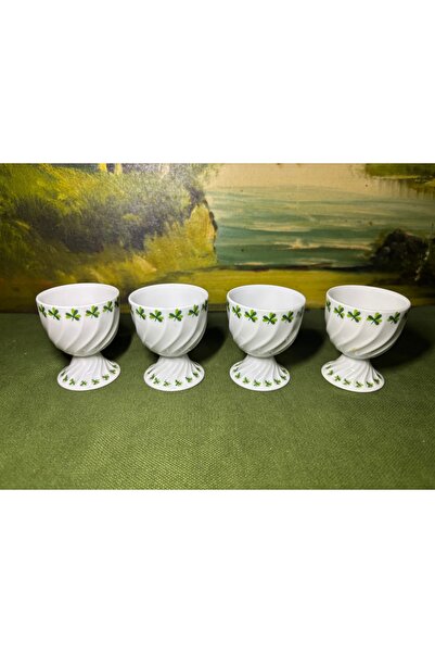 Fransız Limoges Limoges Haviland Egg Cups - 5.5 cm Tall