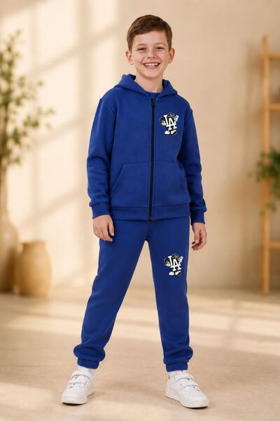 armicem Set de trening cu fermoar și imprimeu Armikids School Fashion