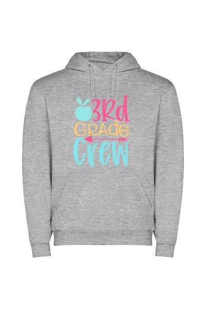iLovePrints Grade Crew's Elite Apple Φούτερ με κουκούλα σε χρώμα Γκρι