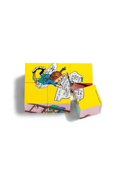 Micki Piese de puzzle din lemn 2 în 1 Pippi Ciorapișor, jucărie educativă pen...