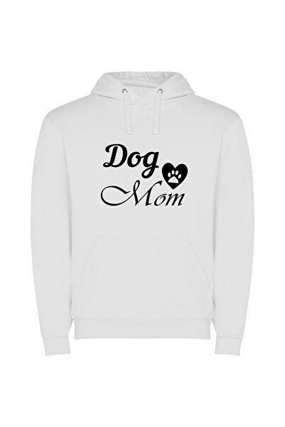 iLovePrints Pristine Pup Portraiture Φούτερ με κουκούλα σε χρώμα Λευκό