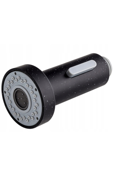 Granitan Pipă baterie Granitan, PVC, cauciuc și crom, 2 funcții, Negru și gri