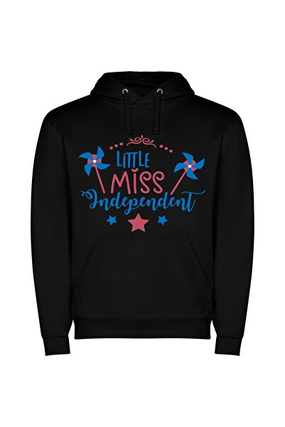 iLovePrints Independent Inspirations: A Trio Φούτερ με κουκούλα σε χρώμα Μαύρο