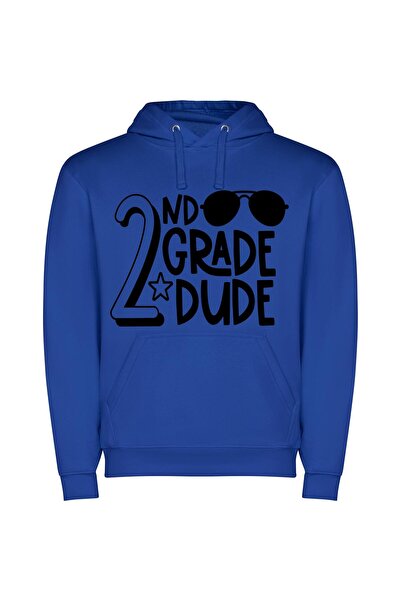 iLovePrints 2nd Grade Prodigy Emblem Φούτερ με κουκούλα σε χρώμα Μπλε