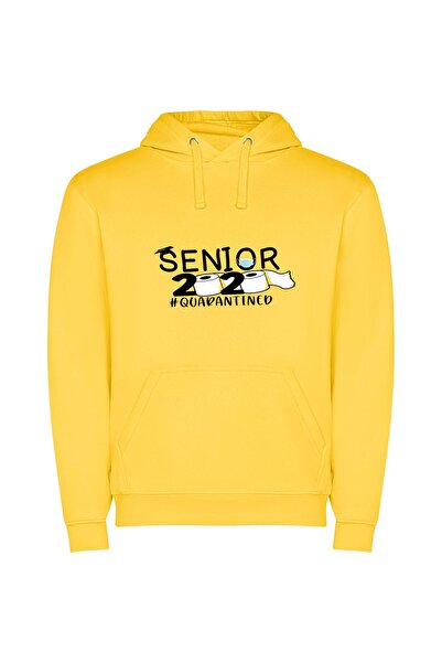 iLovePrints 2023 Senior Graduation Tee Φούτερ με κουκούλα σε χρώμα Κίτρινο