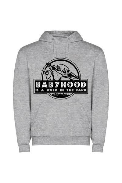 iLovePrints Babyhood in Naboo: A High-Quality Walk Φούτερ με κουκούλα σε χρώμ...
