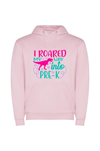 iLovePrints Roaring Pre-K: Inspired Designs Φούτερ με κουκούλα σε χρώμα Ροζ