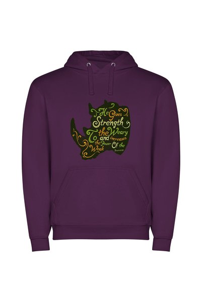 iLovePrints Serenity in Vibrant Hues Φούτερ με κουκούλα σε χρώμα Μωβ