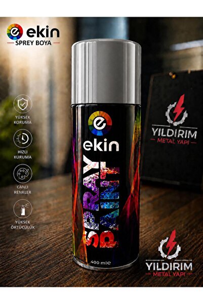EKİN SPREY BOYA 400 ML METALİK GÜMÜŞ GRİ