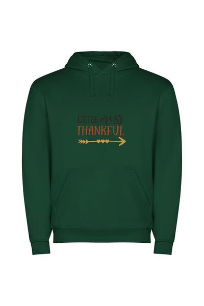 iLovePrints Gratitude Whisperer Φούτερ με κουκούλα σε χρώμα Πράσινο