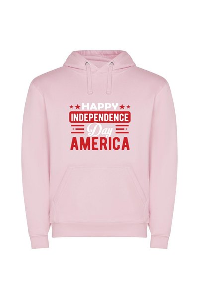 iLovePrints America's Proud Freedom Φούτερ με κουκούλα σε χρώμα Ροζ