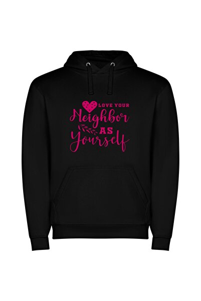 iLovePrints Neighborly Love: A Delightful Affair Φούτερ με κουκούλα σε χρώμα ...