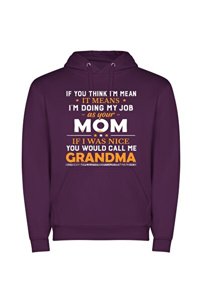 iLovePrints Grand Love, Grand Adventure Φούτερ με κουκούλα σε χρώμα Μωβ