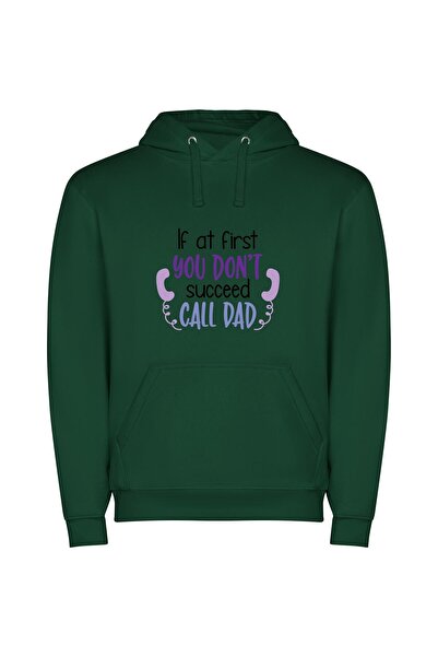 iLovePrints Call Me for Success Φούτερ με κουκούλα σε χρώμα Πράσινο
