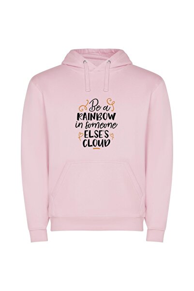 iLovePrints Radiant Nimbus Journey Φούτερ με κουκούλα σε χρώμα Ροζ