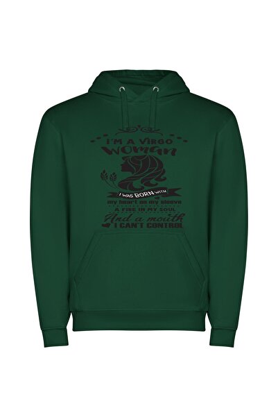 iLovePrints Soulful Virgo: Passionate Silhouette Φούτερ με κουκούλα σε χρώμα ...