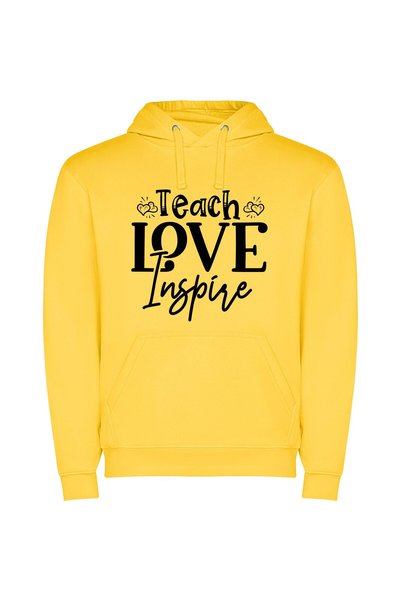 iLovePrints Quotable Love: Inspiring Elegance Φούτερ με κουκούλα σε χρώμα Κίτ...