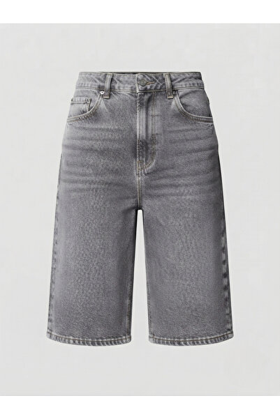 BALİNA Loose Fit Comfortable Baggy Jean Jean Loose Women's Bermuda Below Knee...