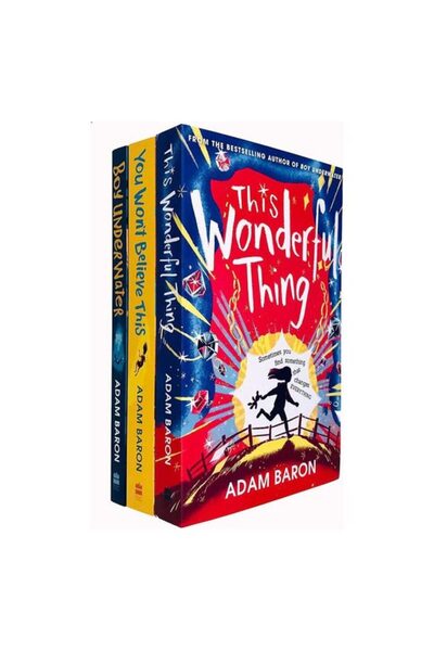 Harper Collins Adam Baron 3 Books Collection Set Boy Underwater, You Won’t Be...