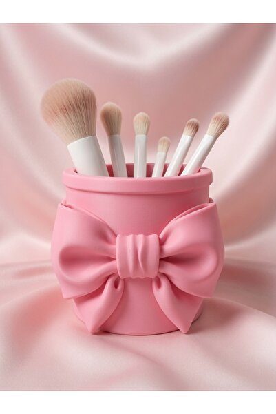 Filkorium3D Plastic Makeup Brush Organizer Pen Holder |   10X10X9 cm Bowknot ...
