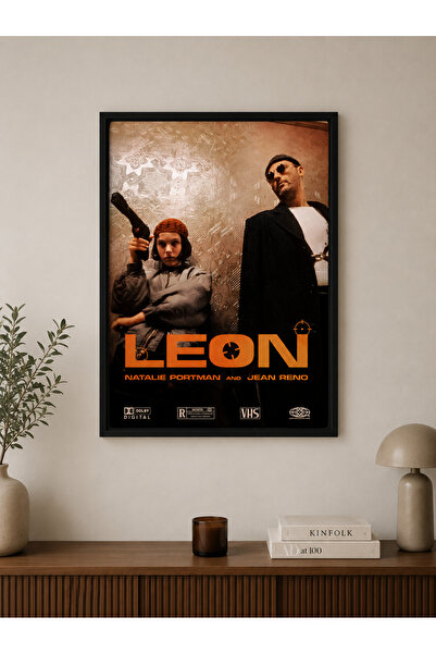 Zuma Studio Leon The Professional Film Afişi Siyah Çerçeveli Duvar Tablosu - ...