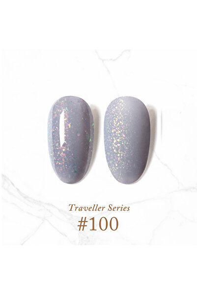Gulauri (GR) Vintage Gel Polish 100 Light Grey with Glitter