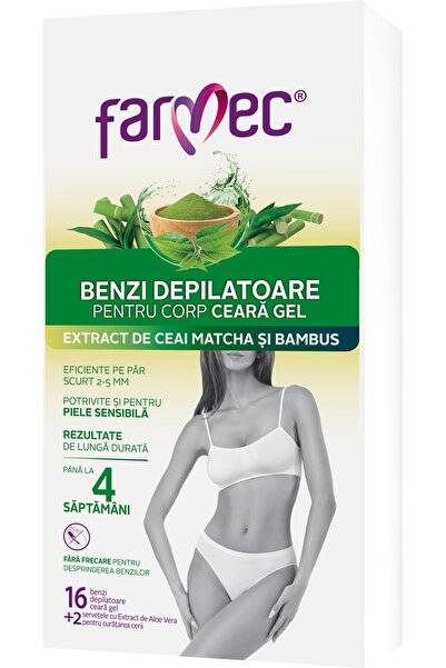 OEM Benzi depilatoare cu ceară gel pentru corp, 18 buc