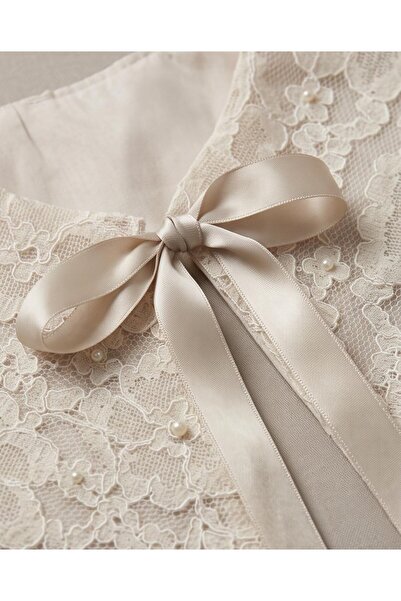 Elit Scarf Elite Pearl-Detail Collar