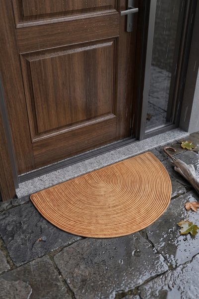 Villadia Home Textile Jute Straw Door Mat Decorative Woven Mat Natural Look Home Entrance Mat