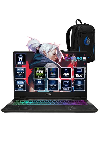 MSI Cyborg 15 Intel Core i7-13620H 32 GB DDR5 1 TB SSD RTX 5050 8 GB 15.6'' F...
