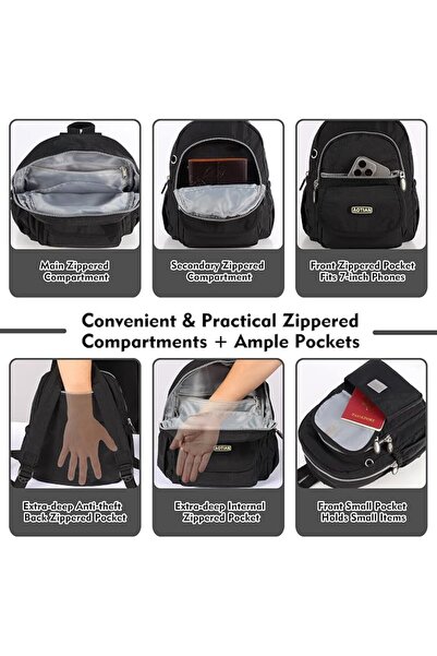 GENERAL AOTIAN Mini Backpack Casual Ultralight Nylon Backpack for Women Girls...