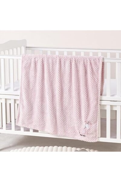 CREVENT 76X102CM Cute Plush Cozy and Warm Fleece Baby Blanket for Girls Infan...