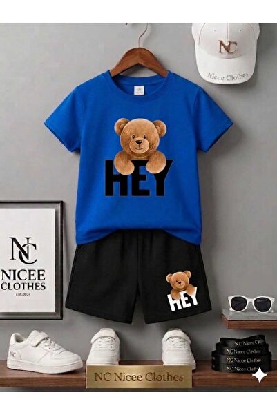 Leto Lykia Summer Children's T-Shirt Shorts Unisex (Heyy Printed)