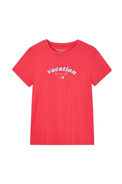 Giordano Women’s Cotton Crew Neck Printed Comfort Tee