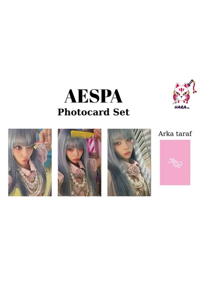 Hara Company مجموعة بطاقات صور شتوية لألبوم Kiss N Tell لفرقة AESPA KPOP (3 ق...