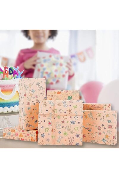 ELECDON Gift Wrapping Paper Roll 6Pack, with Matching Gift Tags and Decorativ...