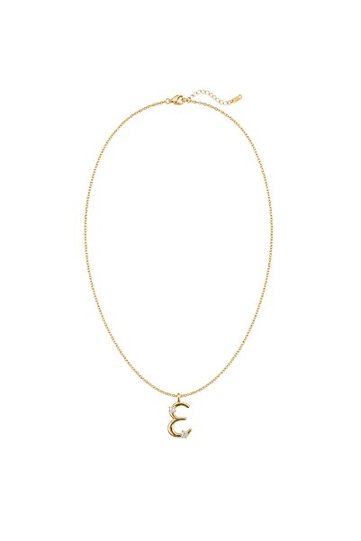 Charmist Çelik Üzeri Altın Kaplama Signature Collection Harf Kolye
