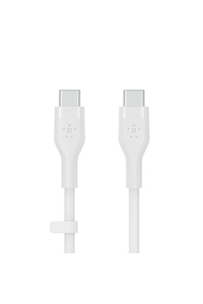 Belkin Type C-C Silikon 1 Metre 2li Paket Beyaz Kablo